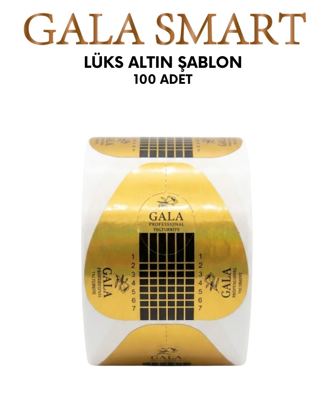 Lüks Altın Şablon 100'lü resmi