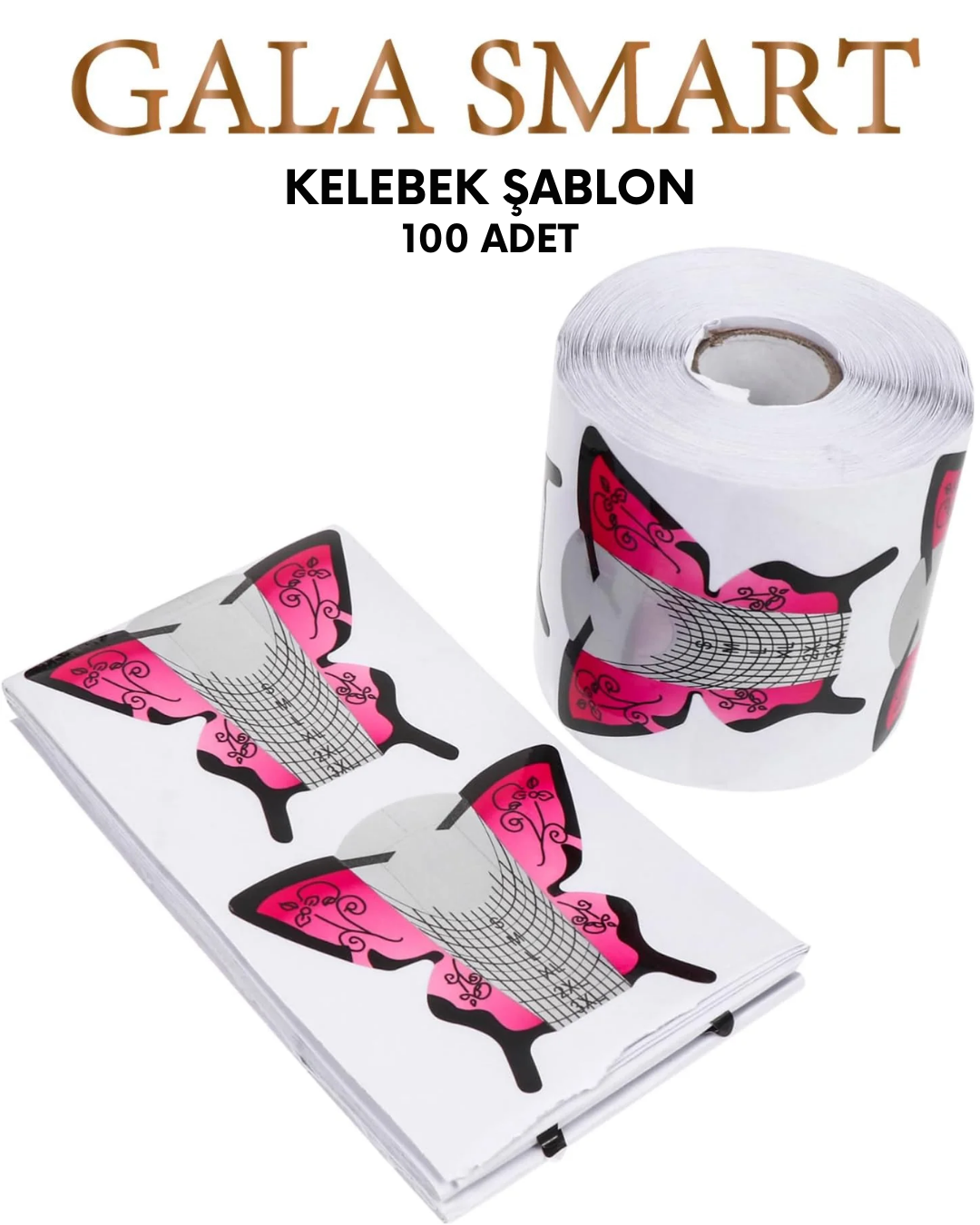 Kelebek Şablon 100'lü resmi