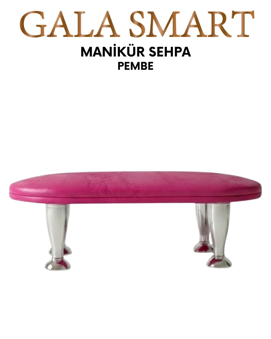Manikür Sehpası - Pembe resmi