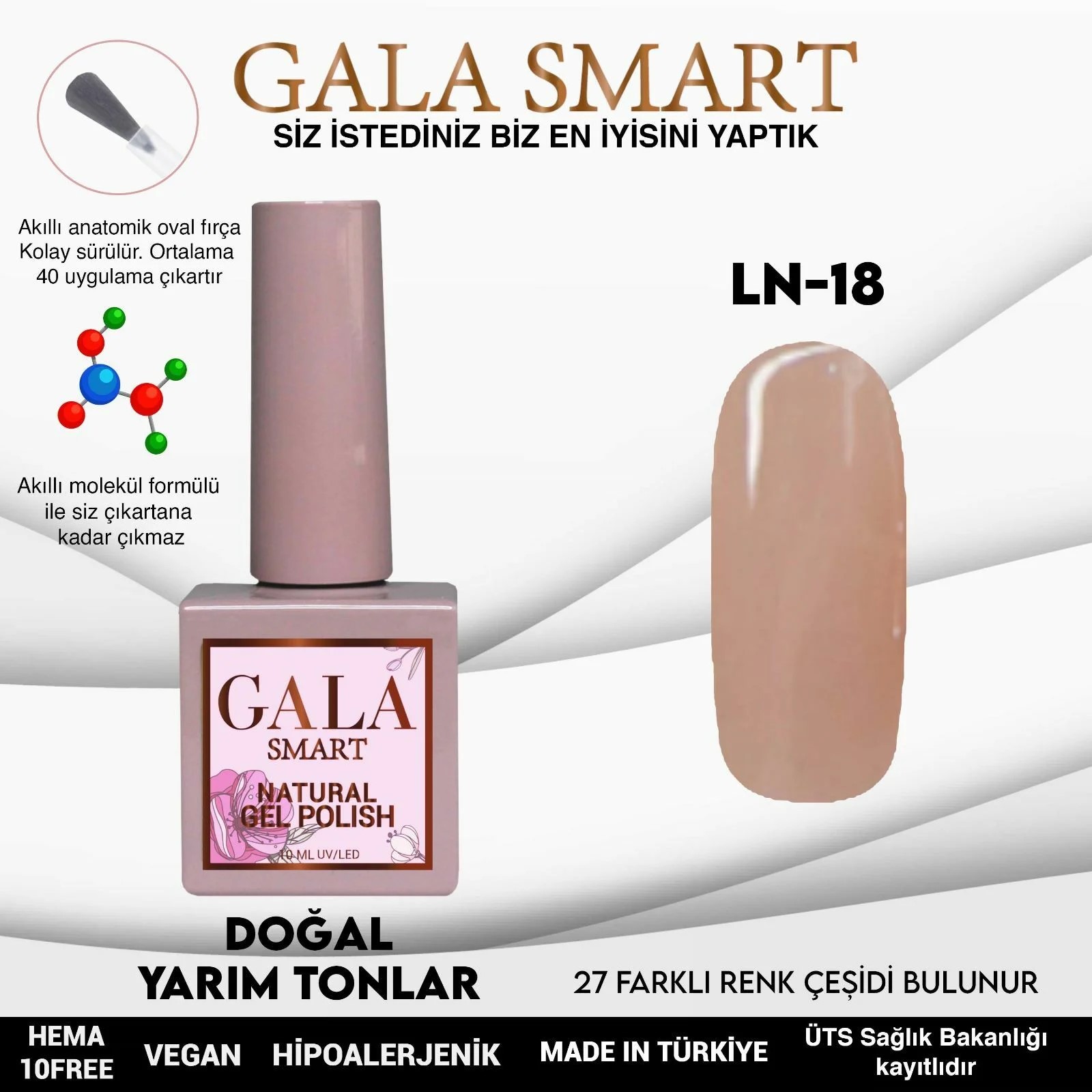 Natural Gel Polish No: LN18 resmi