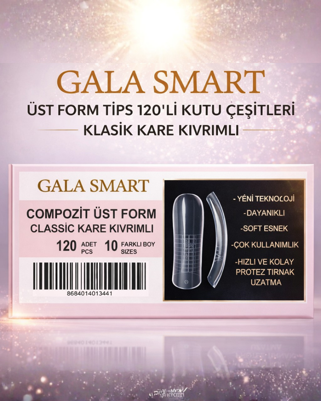 Üst Form Tips - Klasik Kare Kıvrımlı 120'li Kutu resmi