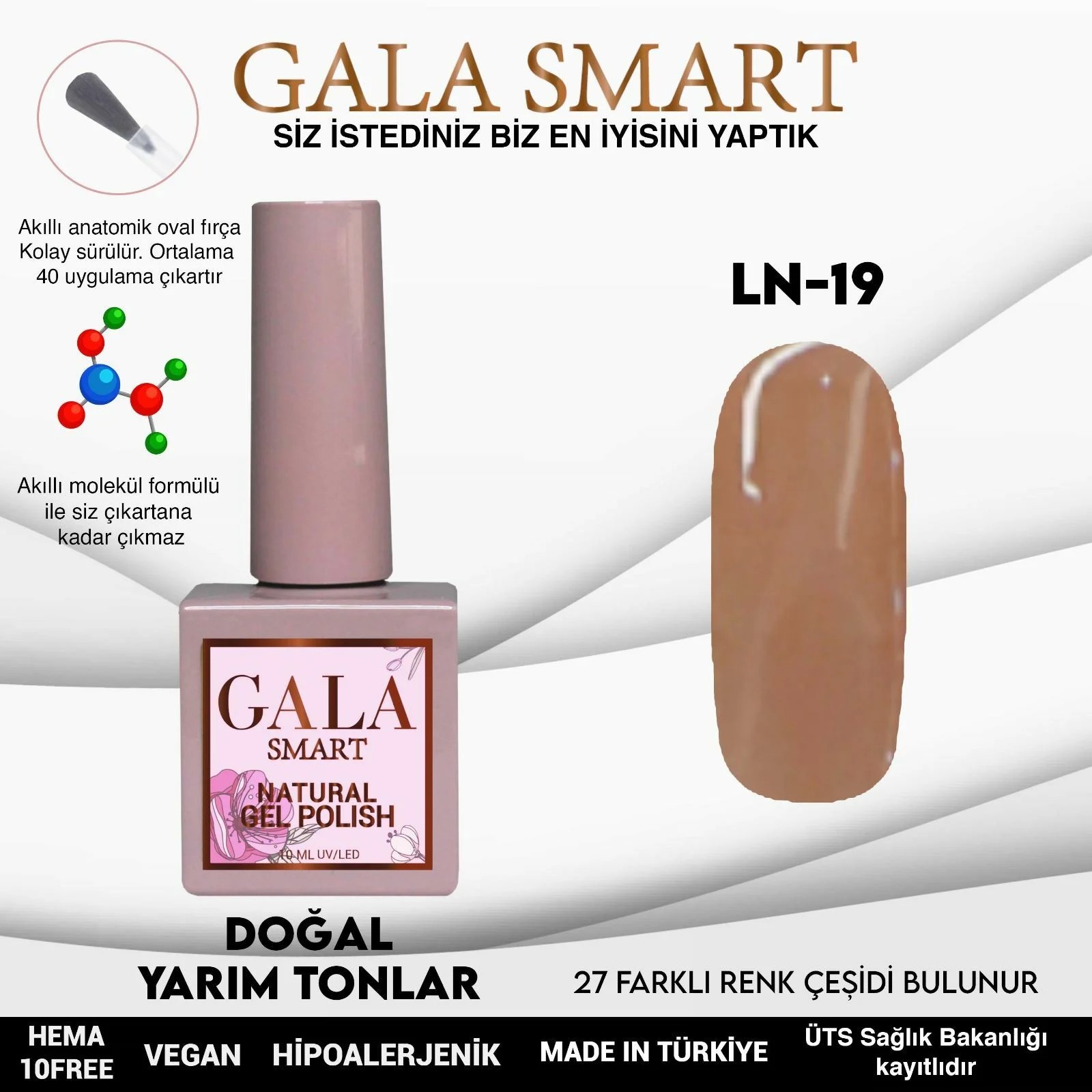 Natural Gel Polish No: LN19 resmi