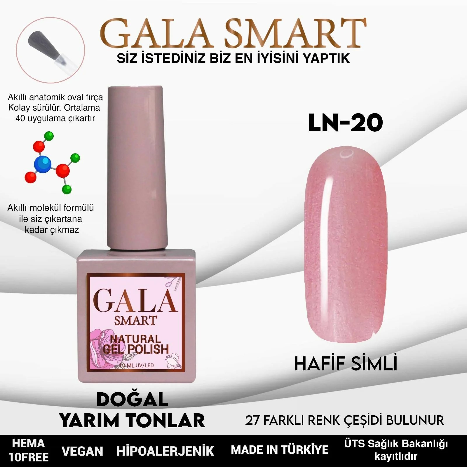 Natural Gel Polish No: LN20 resmi