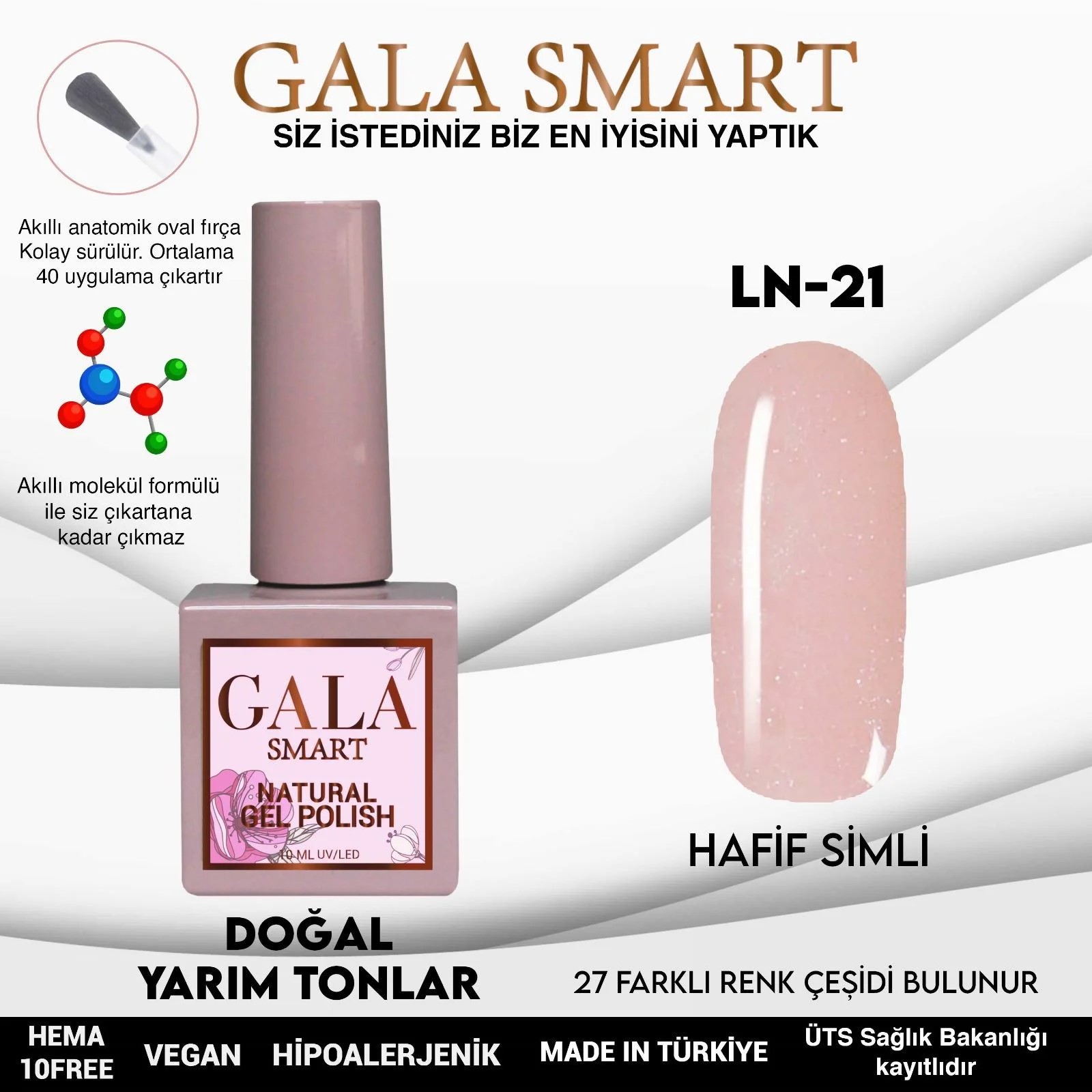 Natural Gel Polish No: LN21 resmi