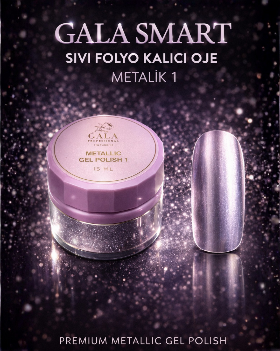 Metallic Gel Polish No: 01 resmi