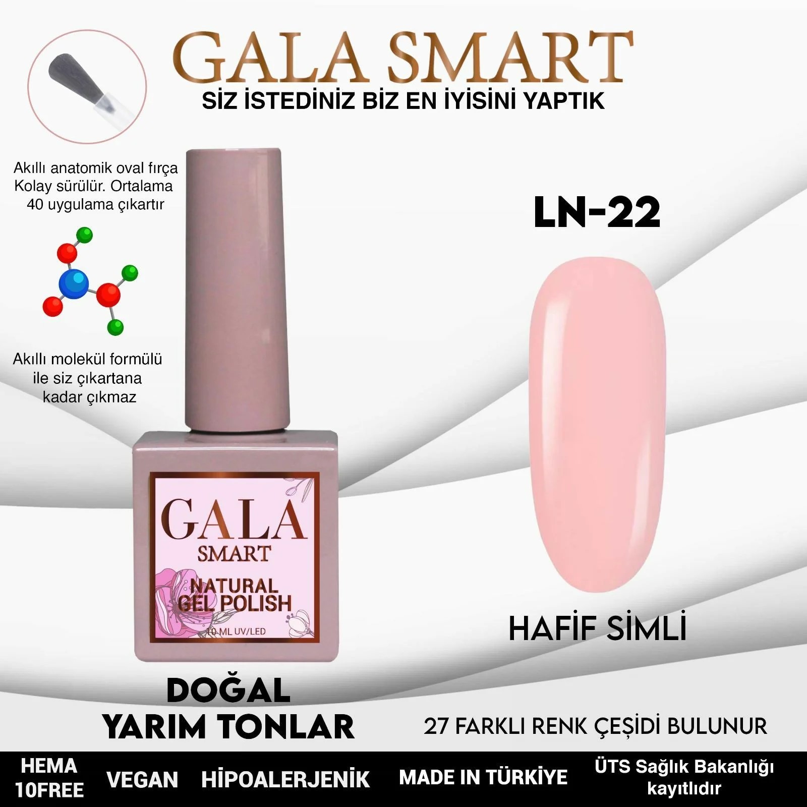 Natural Gel Polish No: LN22 resmi