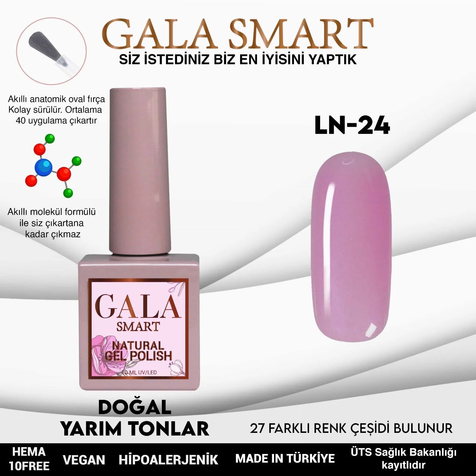 Natural Gel Polish No: LN24 resmi