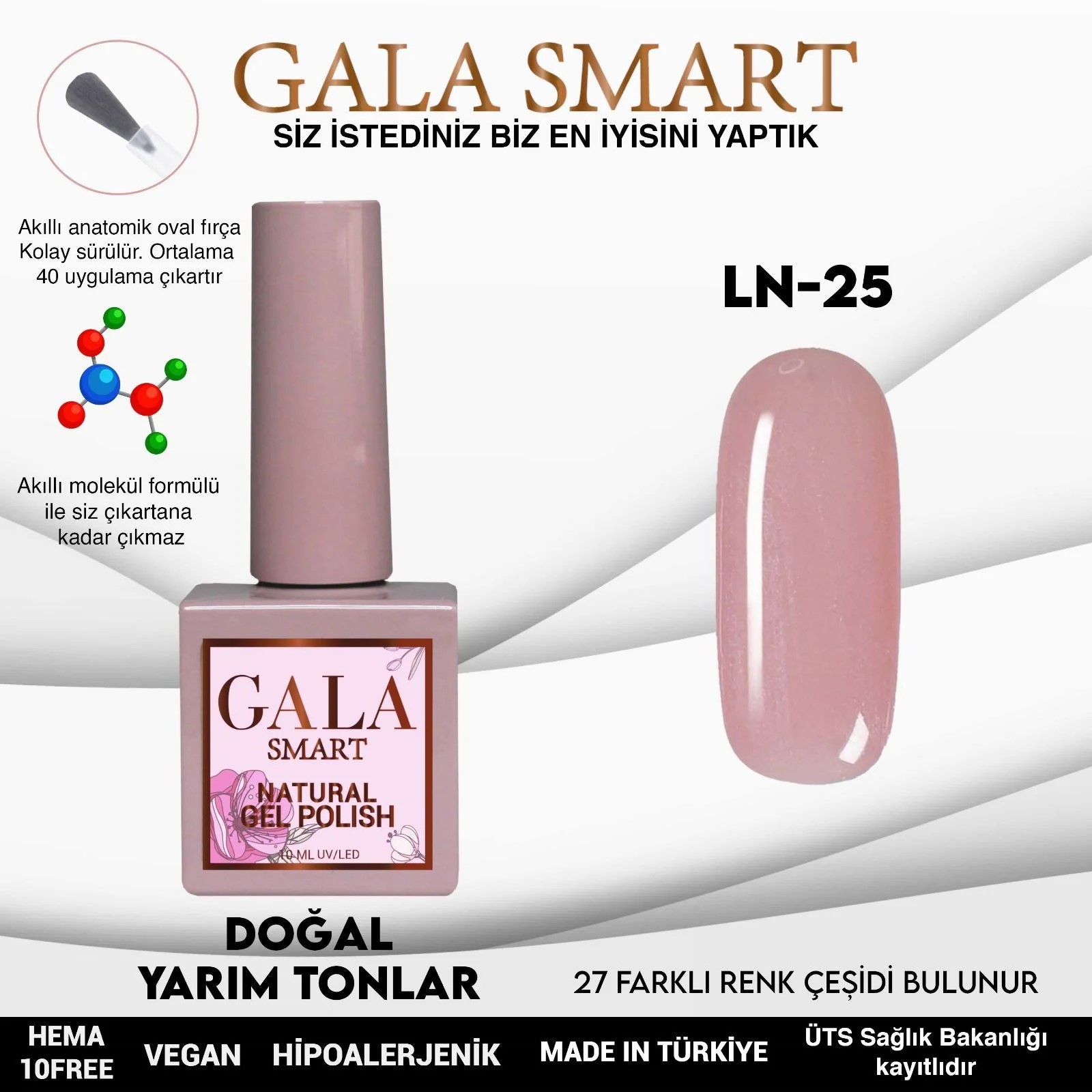 Natural Gel Polish No: LN25 resmi
