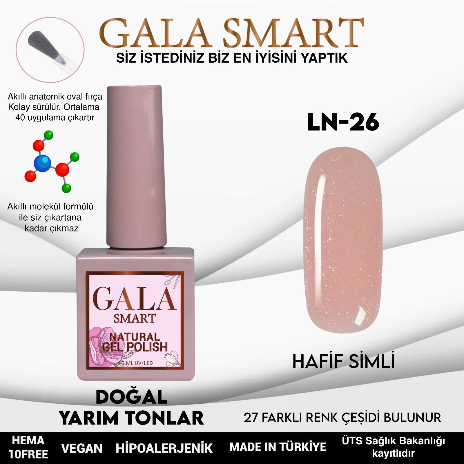 Natural Gel Polish No: LN26 resmi