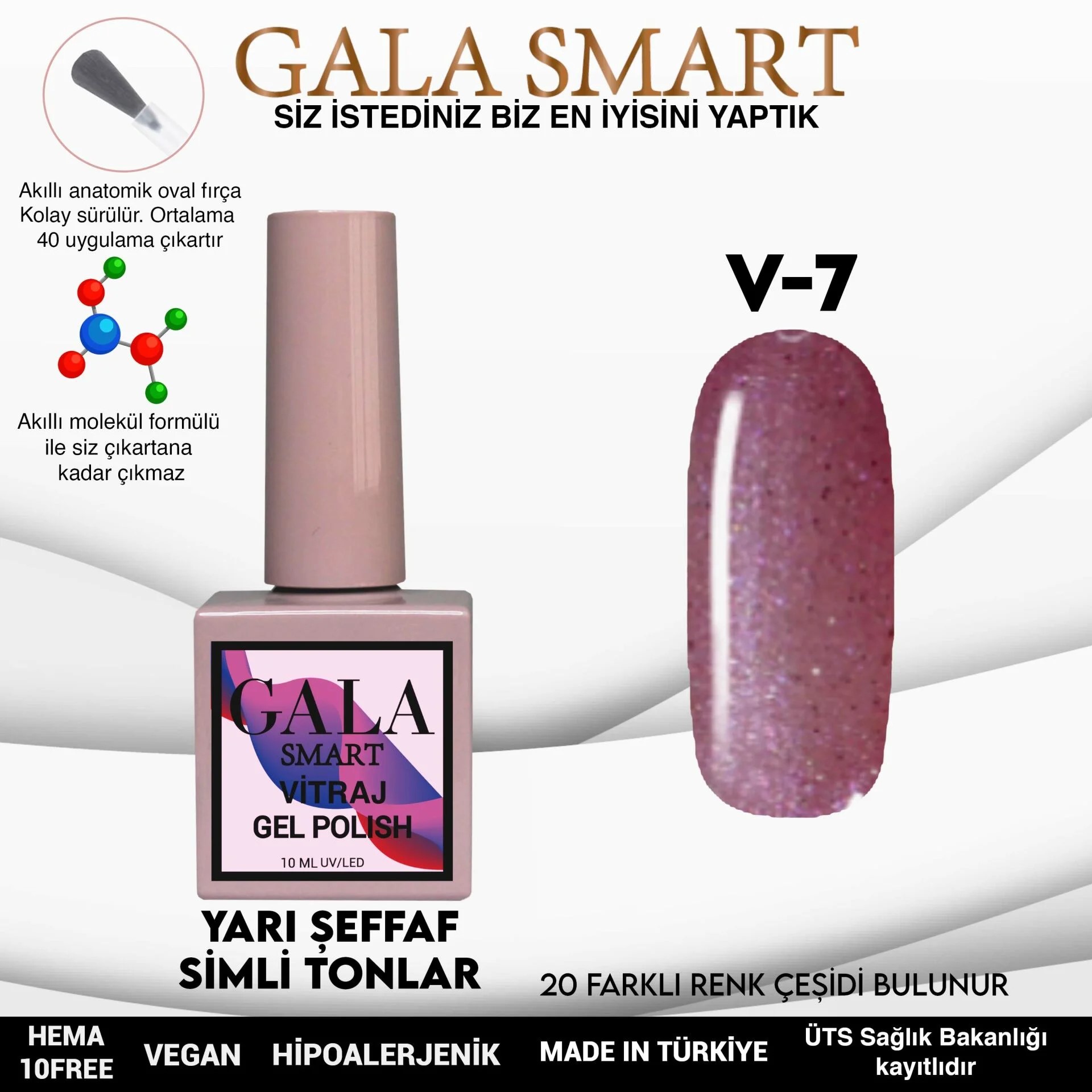 Vitraj Gel Polish No: V07 resmi