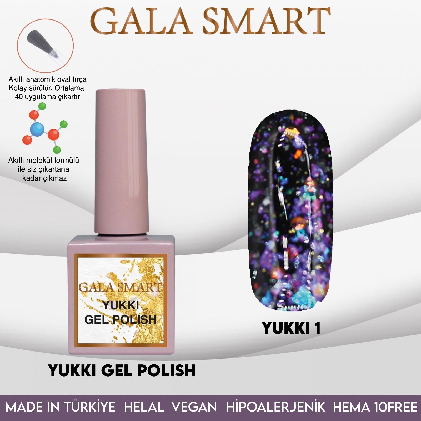 Yukki Gel Polish No: Y1 resmi