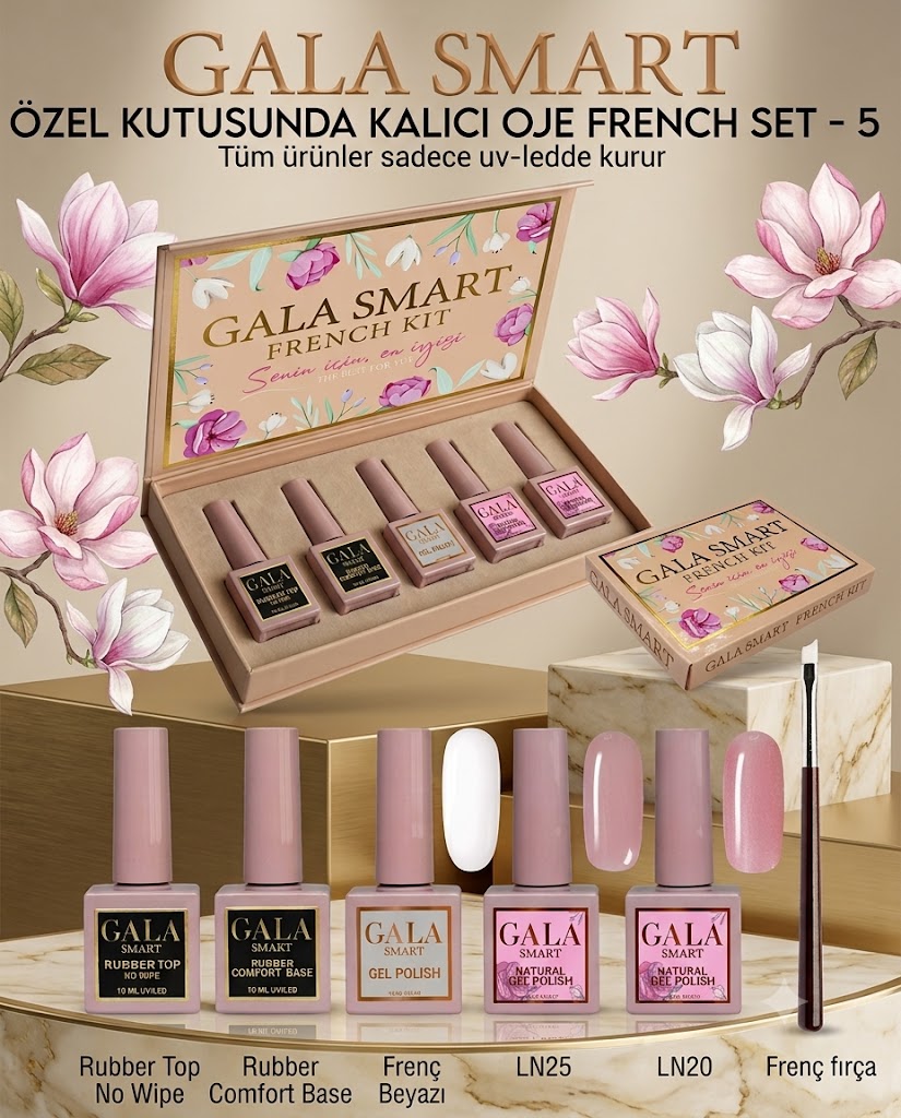 Kalıcı Oje French Set - 5 resmi