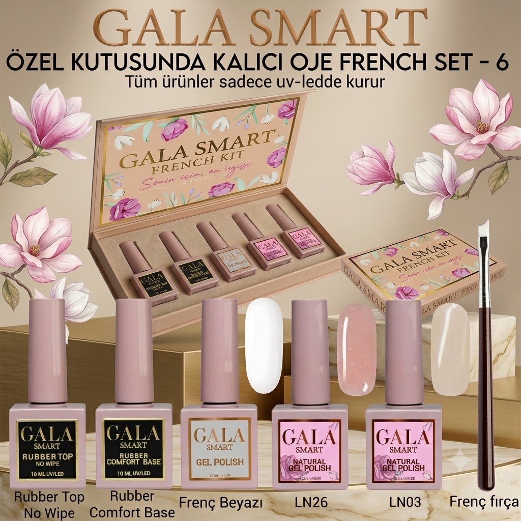 Kalıcı Oje French Set - 6 resmi