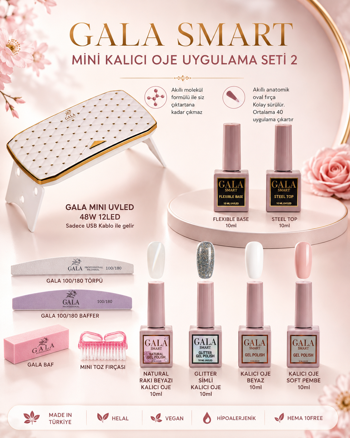 Mini Kalıcı Oje Uygulama Set - 2 resmi