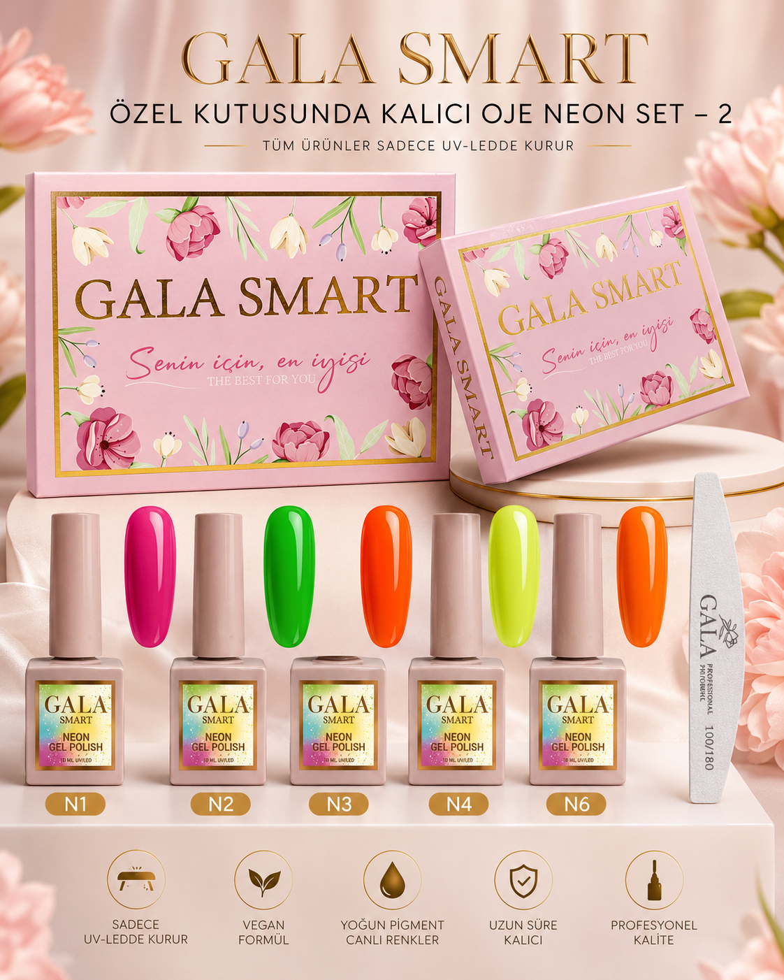 Kalıcı Oje Neon Set - 2 resmi