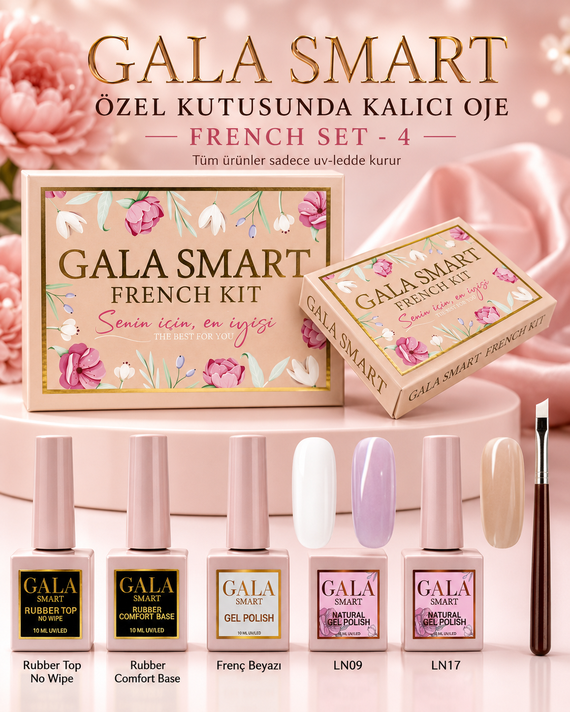 Kalıcı Oje French Set - 4 resmi