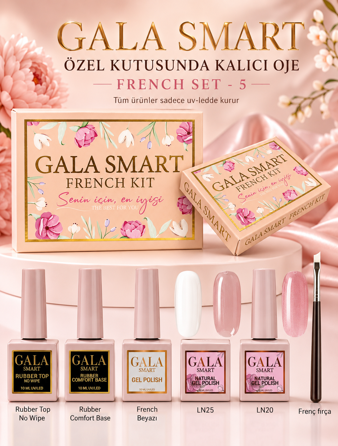 Kalıcı Oje French Set - 5 resmi