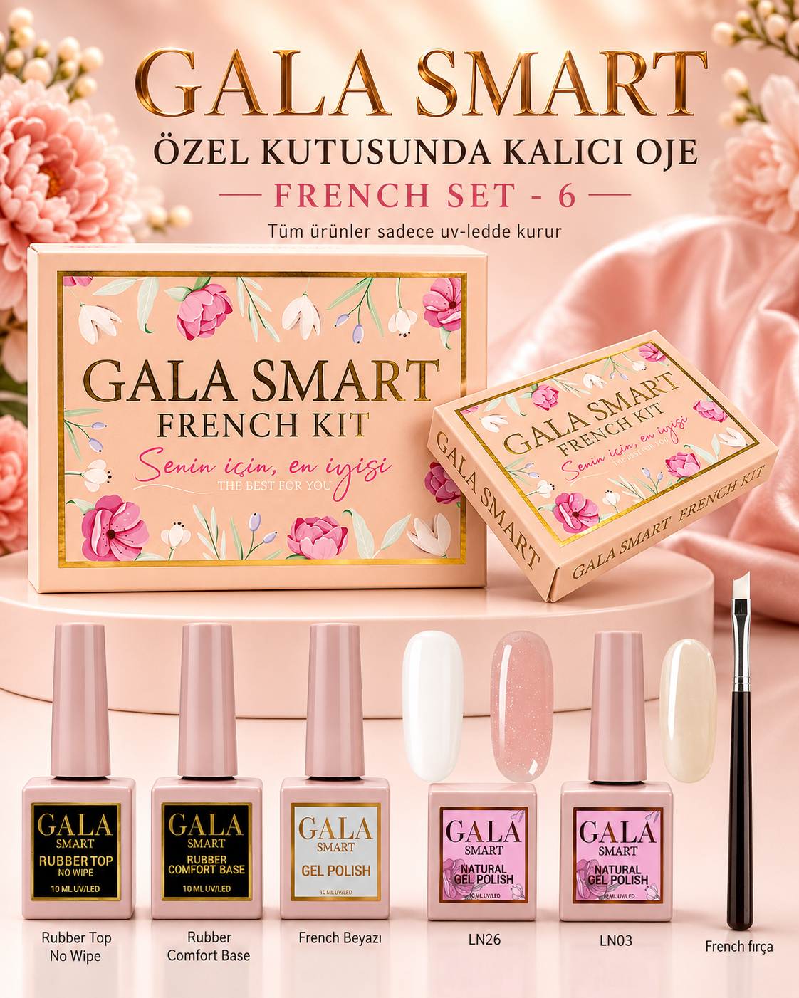 Kalıcı Oje French Set - 6 resmi