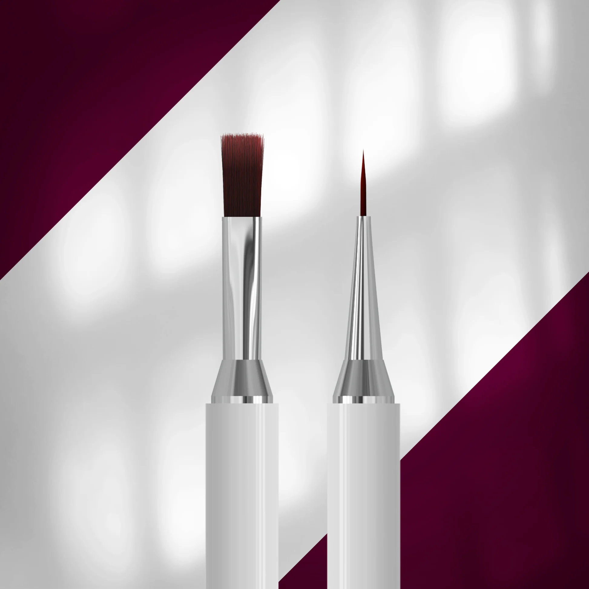 EXCLUSIVE 08/03 Çift Taraflı Jel Fırçası 10mm / Liner 10mm resmi