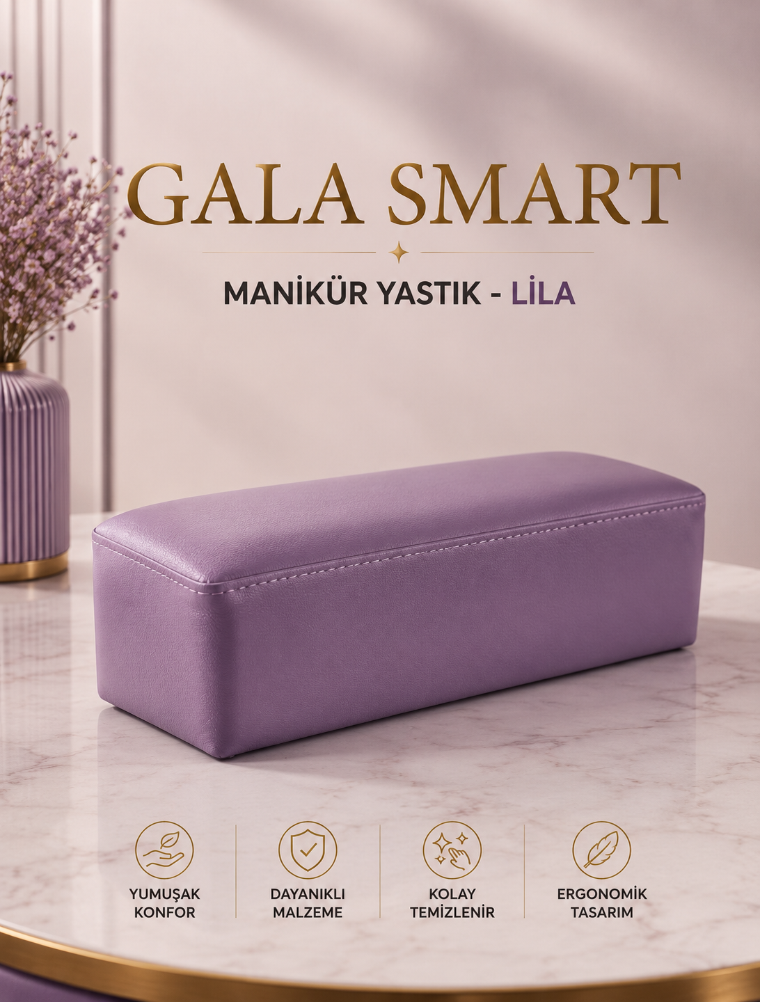 Manikür Yastık - Lila resmi