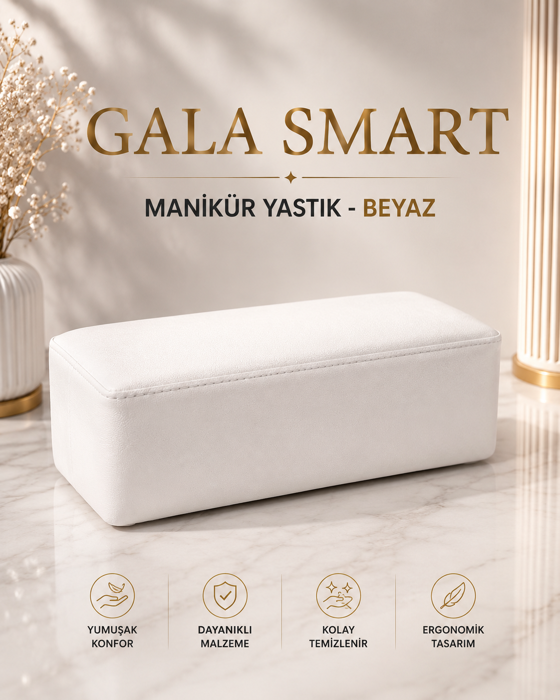 Manikür Yastık - Beyaz resmi