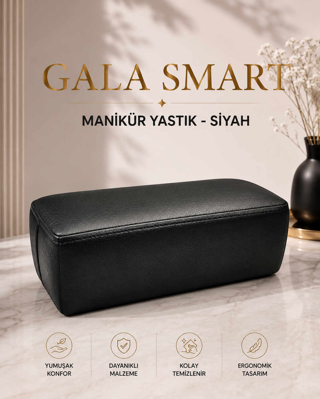 Manikür Yastık - Siyah resmi
