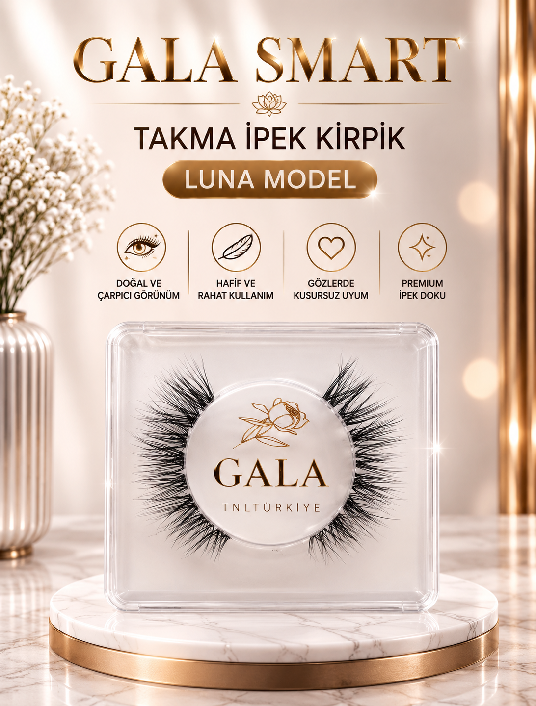 Takma İpek Kirpik - Luna Model resmi