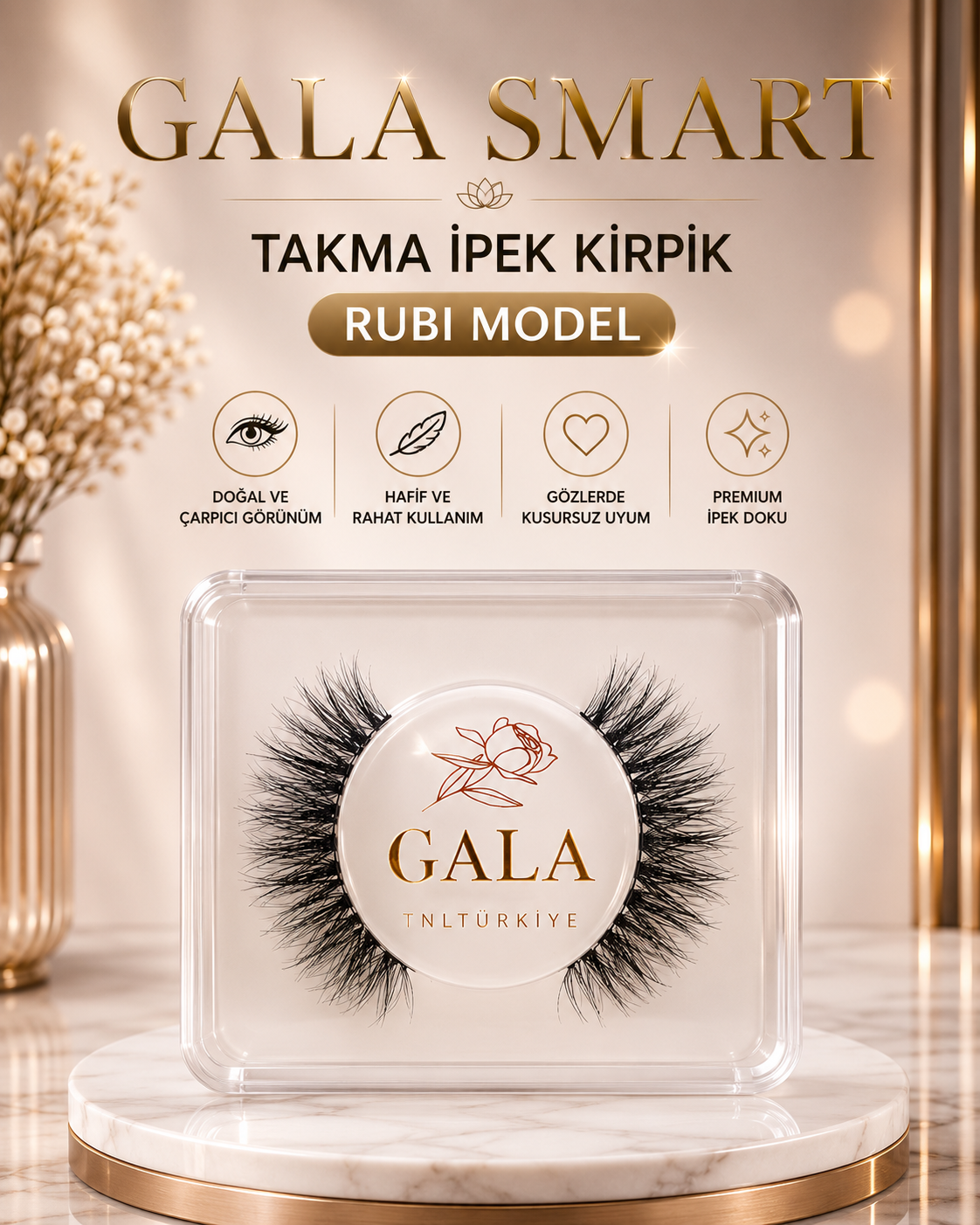 Takma İpek Kirpik - Rubi Model resmi