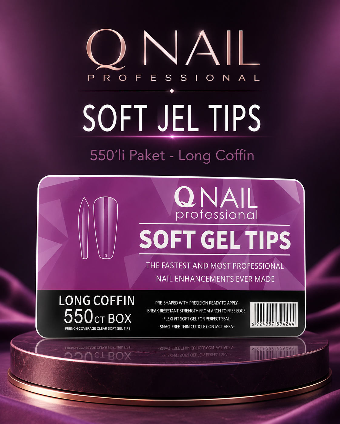 Soft Jel Tips 550'li Paket - Long Coffin resmi