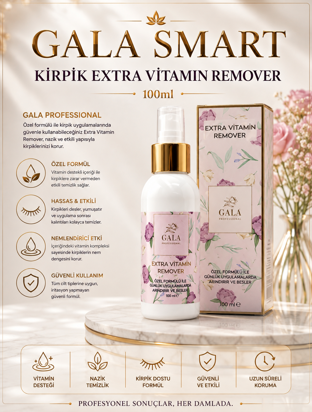 Kirpik Extra Vitamin Remover 100ml resmi