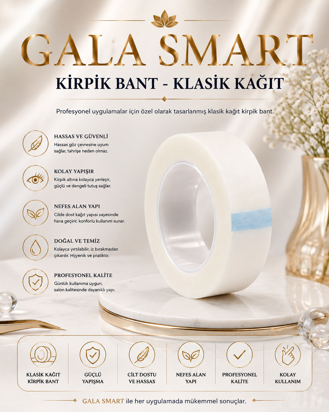 Kirpik Bant - Klasik Kağıt resmi