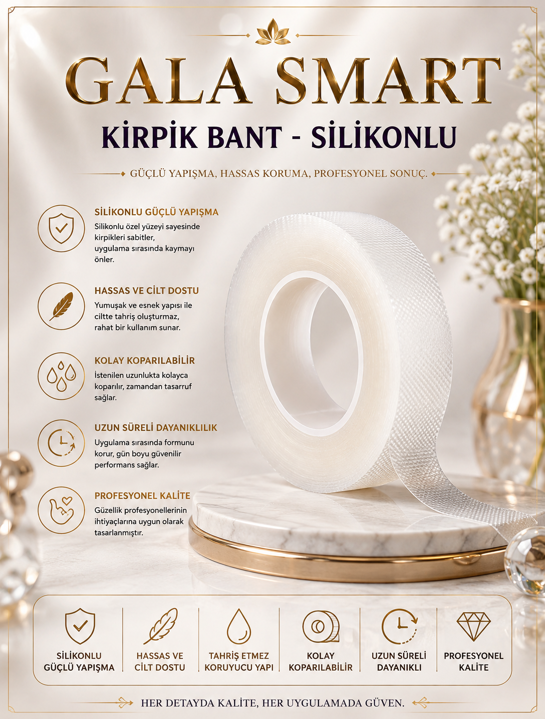 Kirpik Bant - Silikonlu resmi