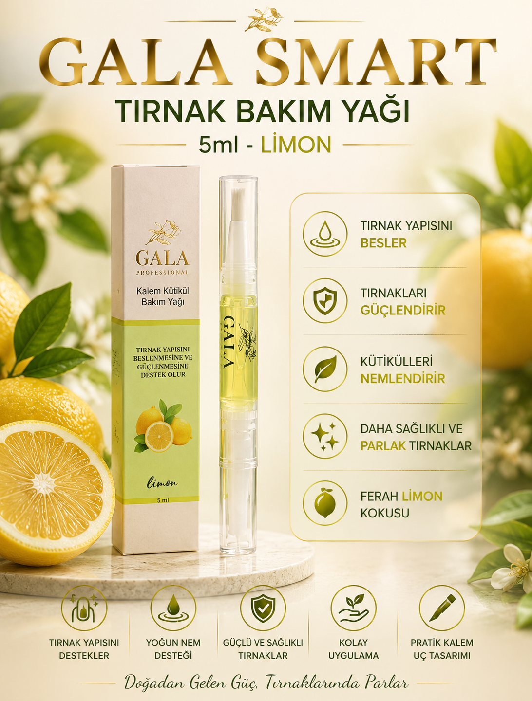 Tırnak Bakım Yağı 5ml - Limon resmi