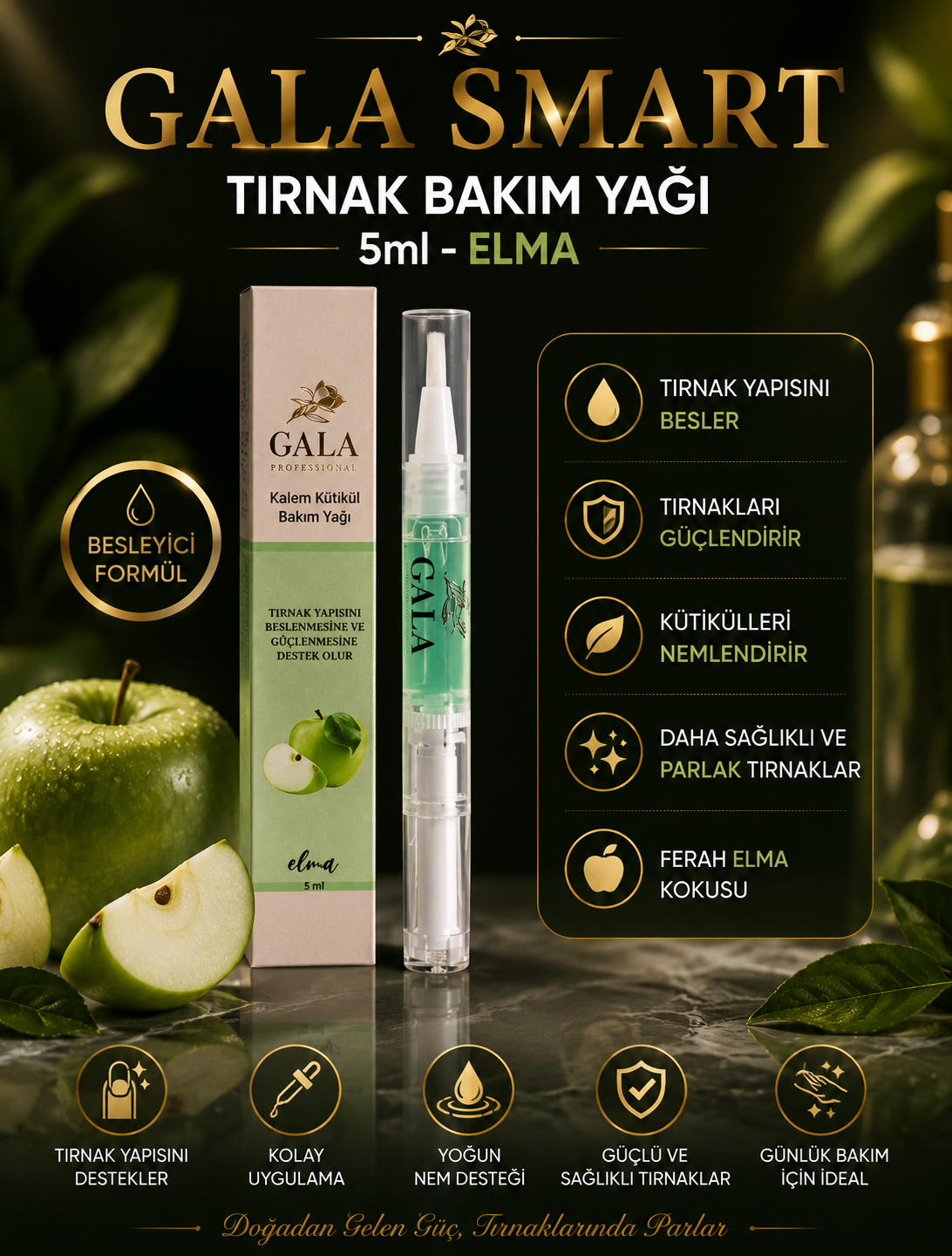 Tırnak Bakım Yağı 5ml - Elma resmi
