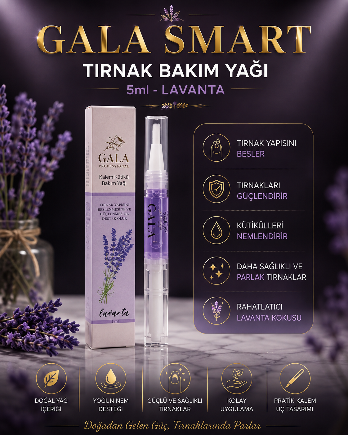 Tırnak Bakım Yağı 5ml - Lavanta resmi