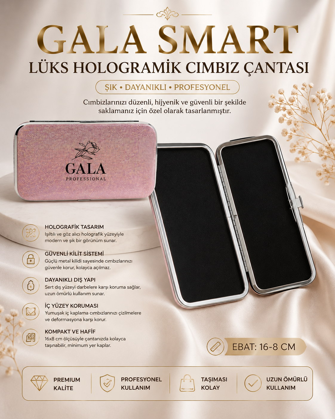 Lüks Hologramik Cımbız Çantası resmi