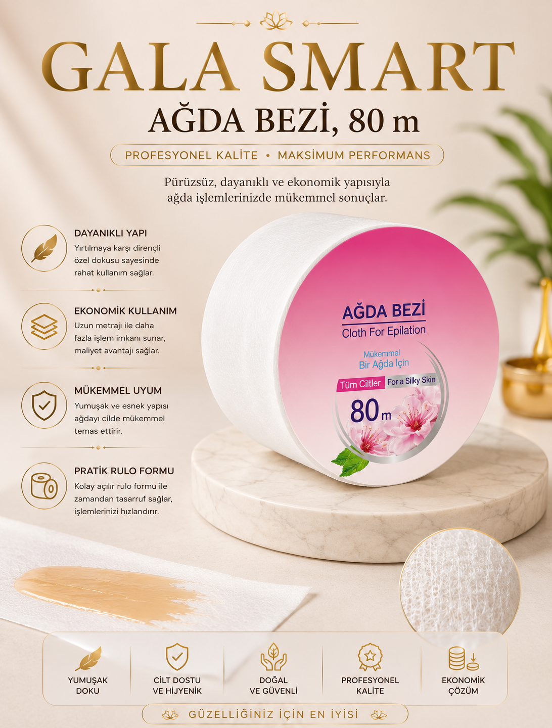 Ağda Bezi, 80 m resmi