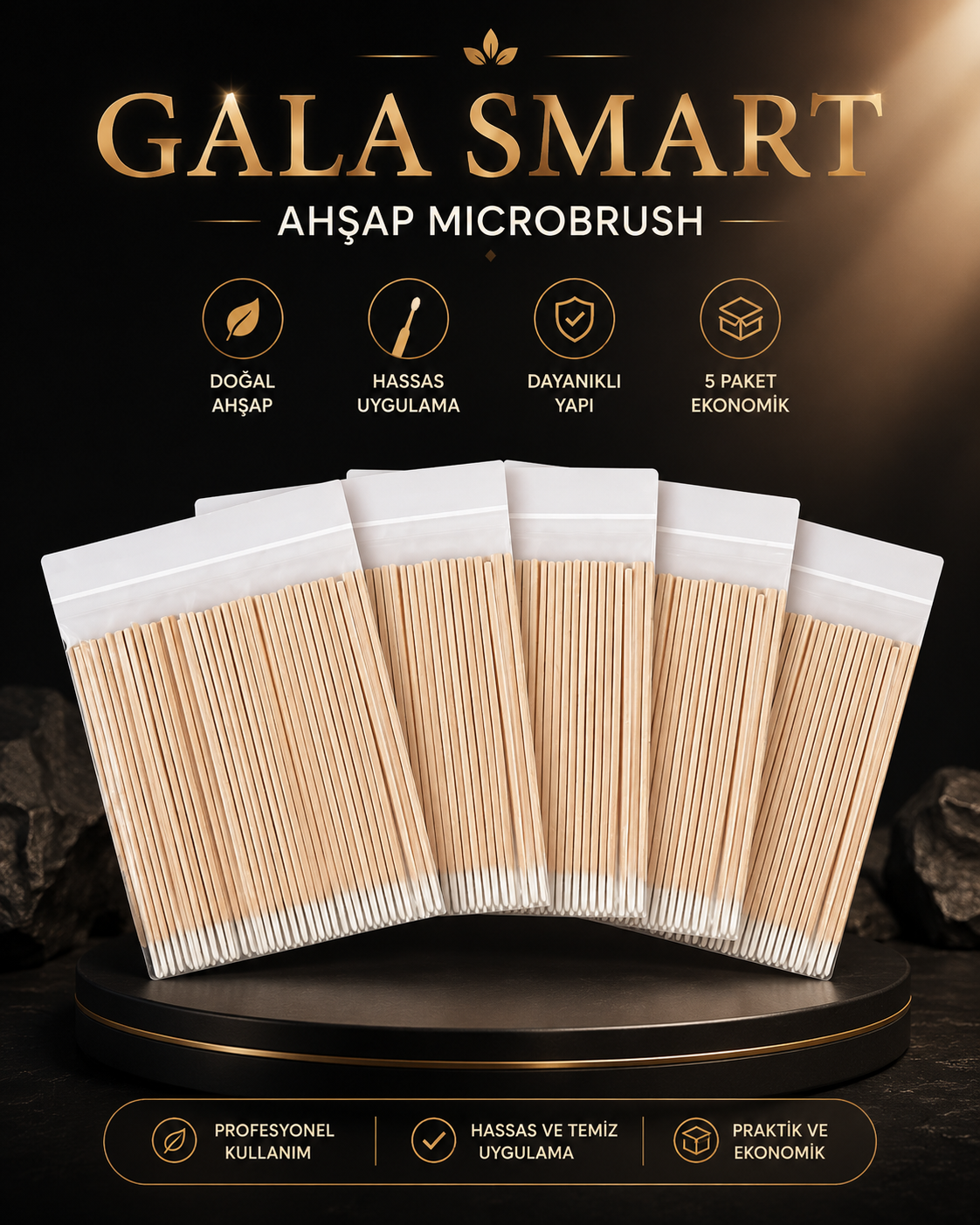 Ahşap Microbrush resmi