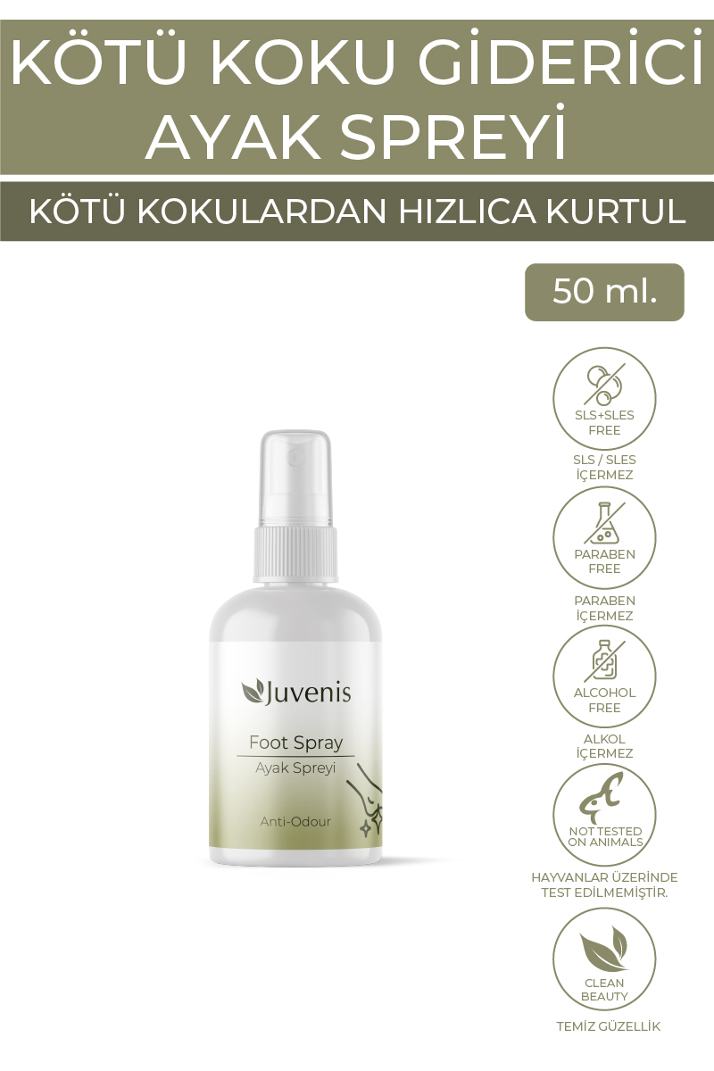 Juvenis Kötü Koku Karşıtı Ayak Spreyi 50 ml resmi