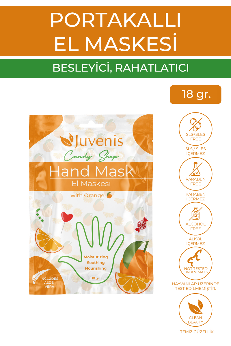 Juvenis Candy Shop Serisi Portakallı El Maskesi resmi