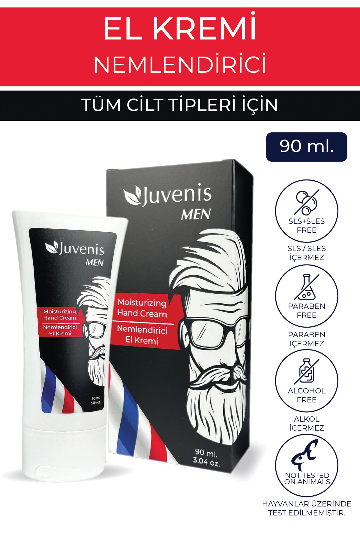 Juvenis Erkek Serisi Nemlendirici El Kremi 90 gr resmi