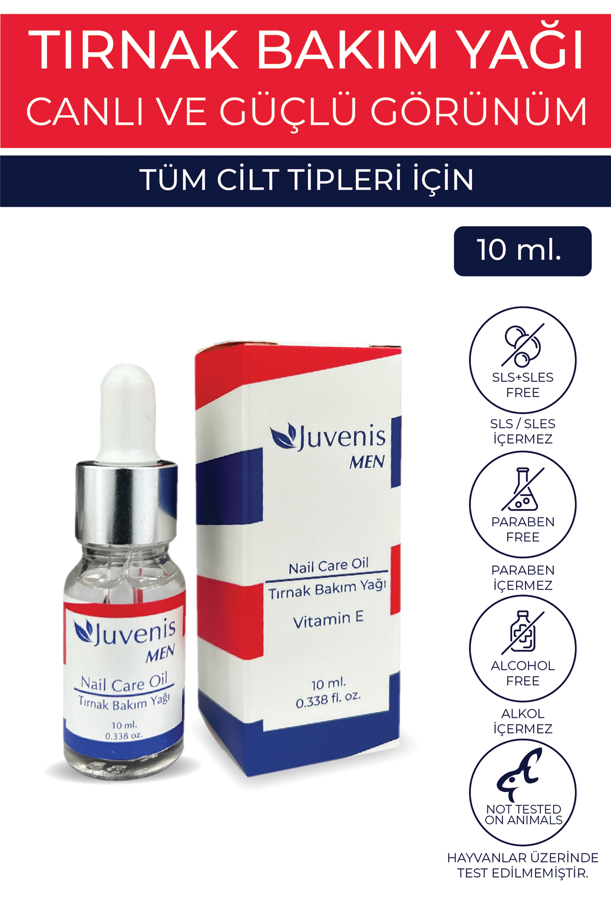 Juvenis Erkek Serisi Tırnak ve Tırnak Eti Bakım Yağı 10 ml resmi