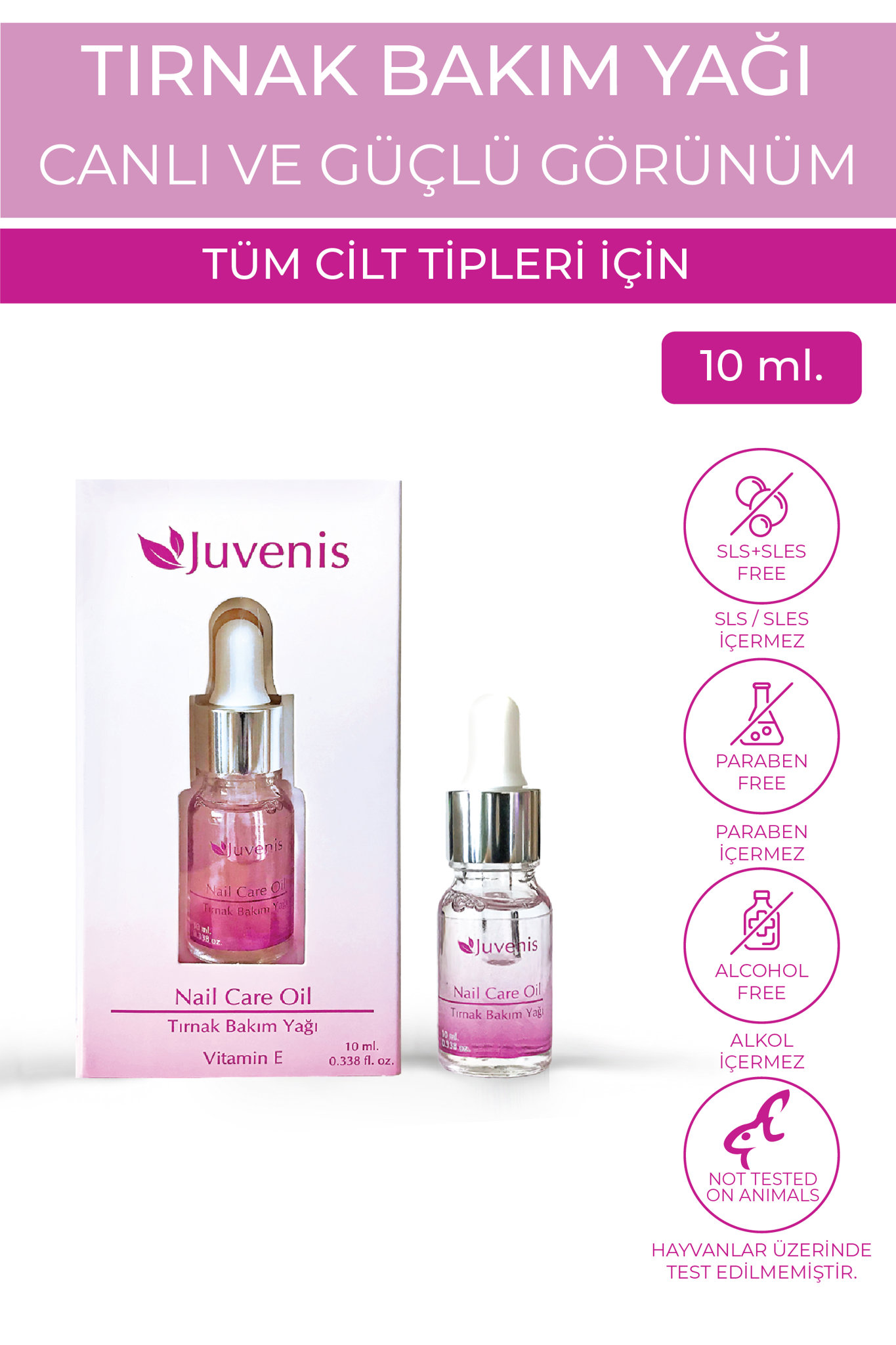 Juvenis Tırnak ve Tırnak Eti Bakım Yağı 10 ml resmi