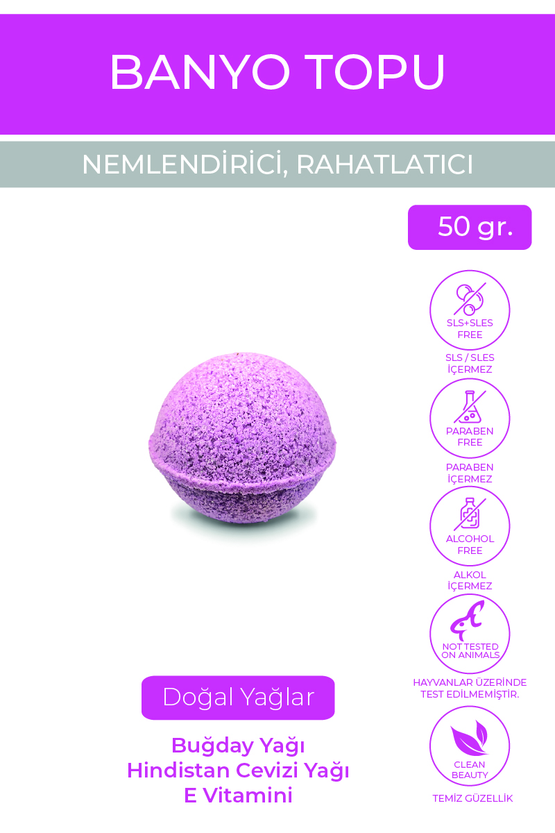 Juvenis Banyo Topu Pembe 50 gr resmi