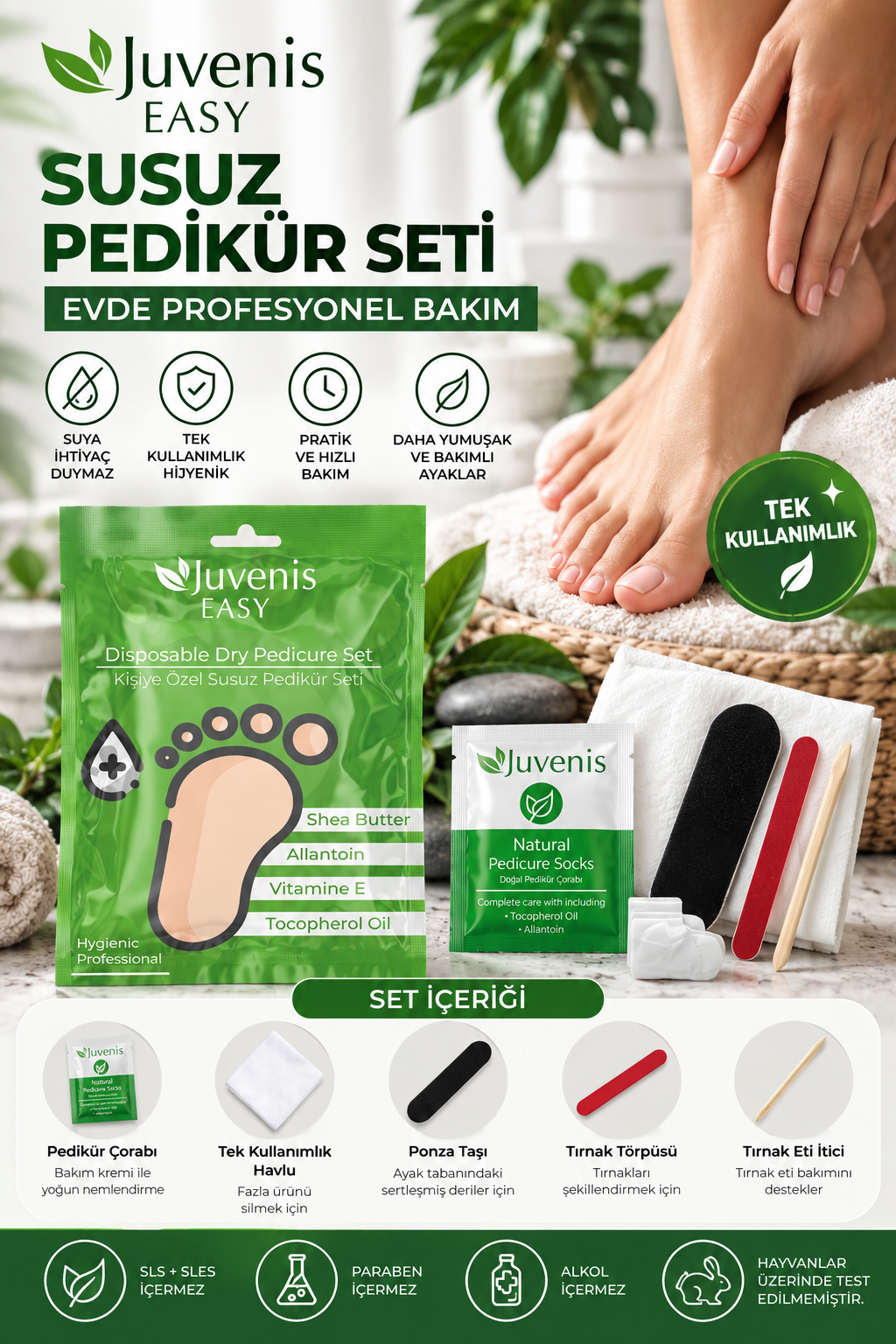 Juvenis Susuz Pedikür Seti resmi