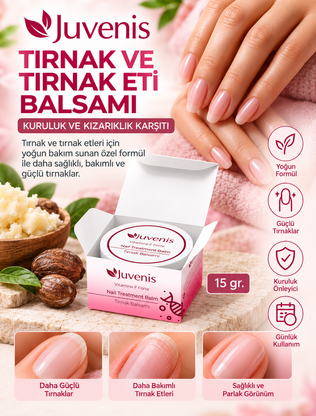 Juvenis Tırnak Balsamı 15 gr resmi