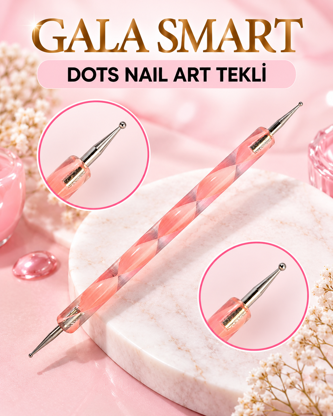 Dots Nail Art Tekli resmi