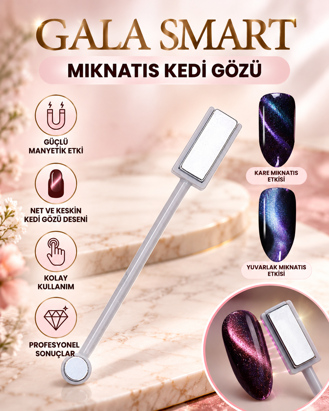 Mıknatıs Kedi Gözü resmi