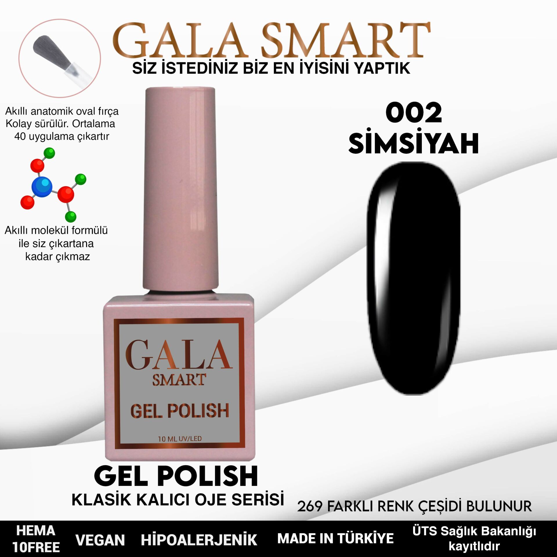 Classic Gel Polish No: 002 resmi
