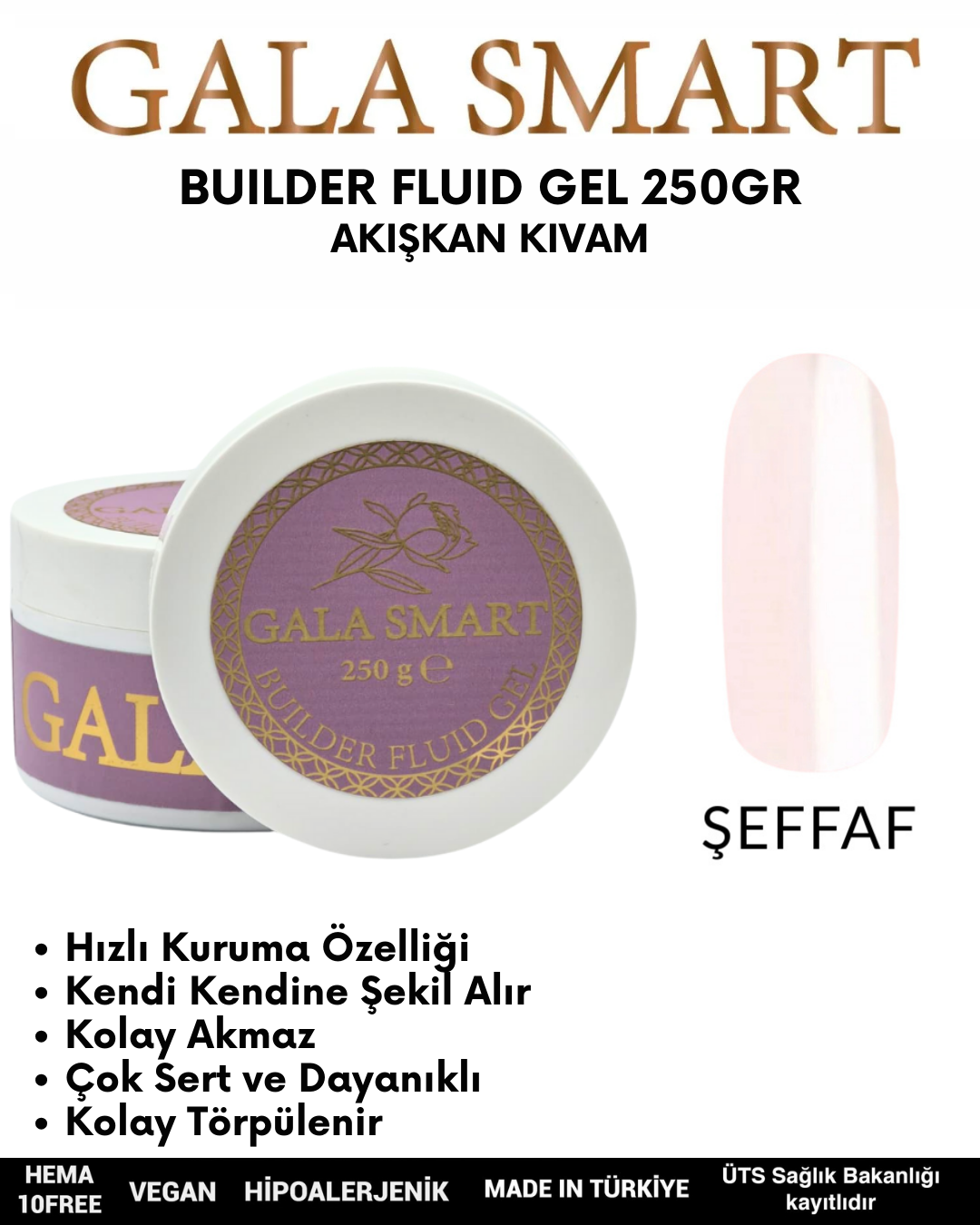 Builder Fluid Gel 250gr No: Clear resmi